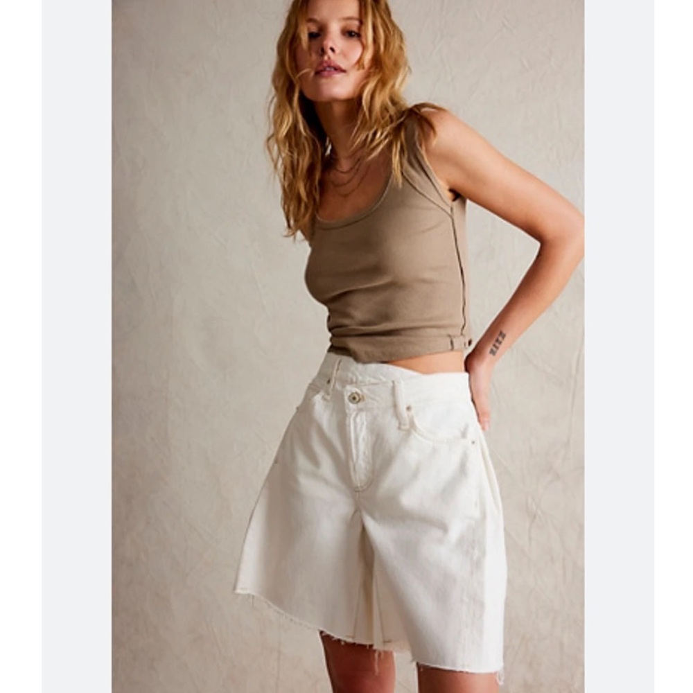 Free People White Jean Shorts - Picture 15 of 15